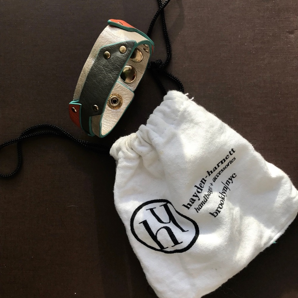 Hayden-harnett leather bracelet